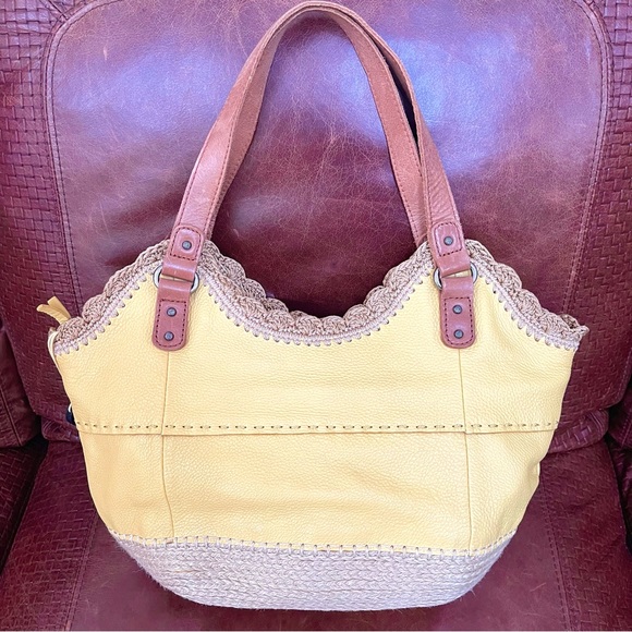 The Sak Genuine Pebbled Leather Hobo Tote / Satchel / Shoulder Bag - Picture 9 of 10